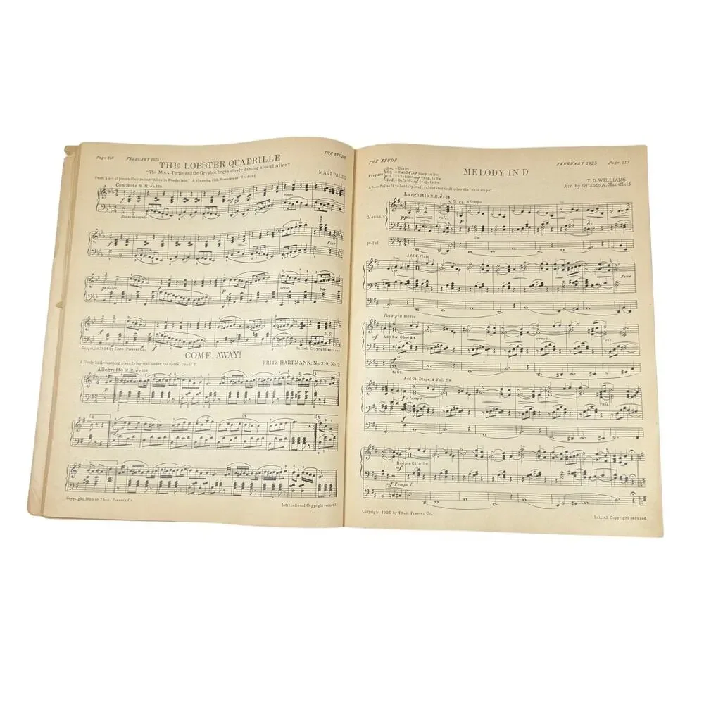 The Etude Music Magazine Feb 1925 - Giacomo Puccini Cover